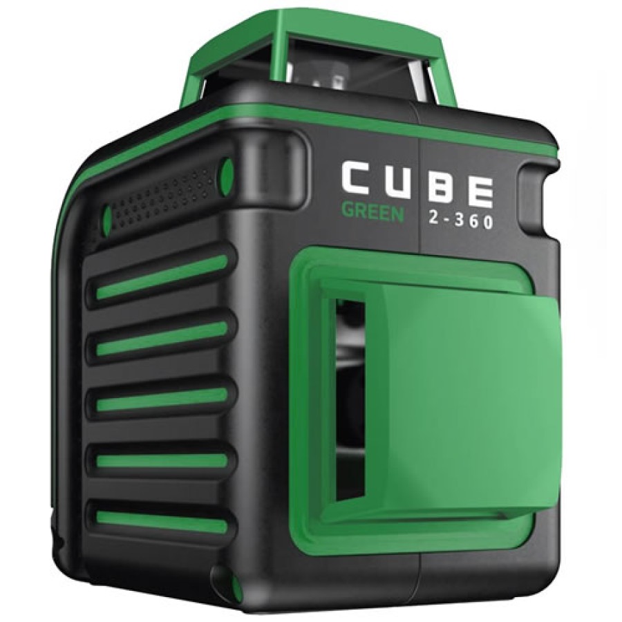 AdirPro Cube Green 2-360 Degree Horizontal & Vertical Cross Line Laser