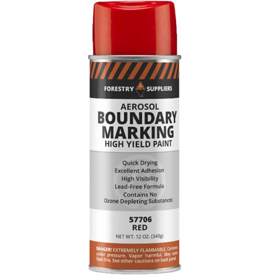 Forestry Suppliers Aerosol Boundary Paint, Red