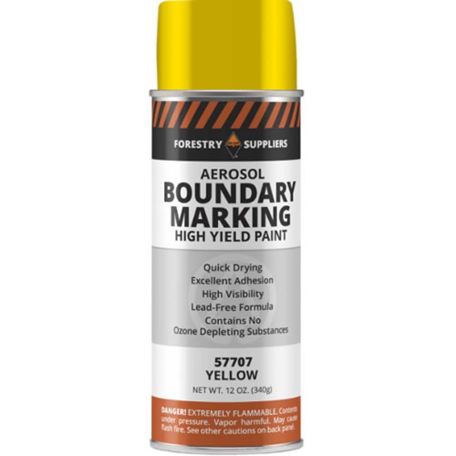 Forestry Suppliers Aerosol Boundary Paint, Yellow