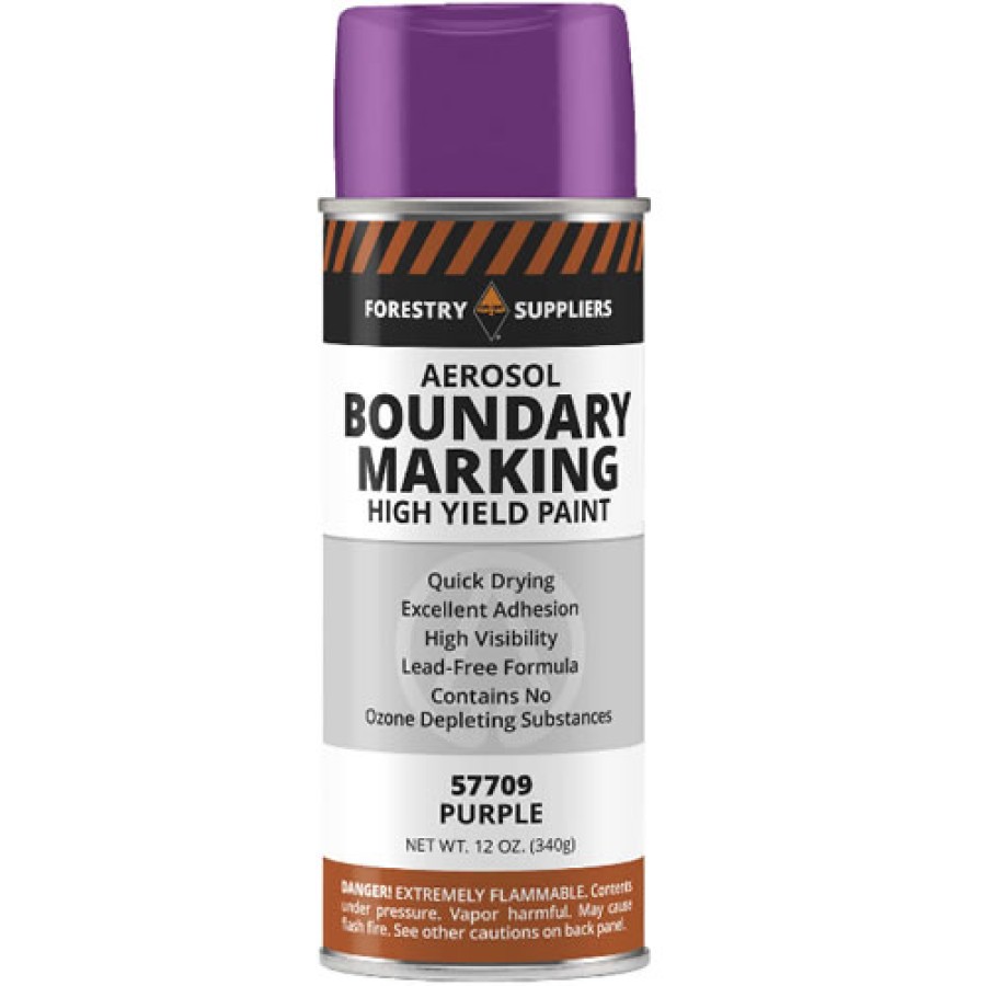 Forestry Suppliers Aerosol Boundary Paint, Purple