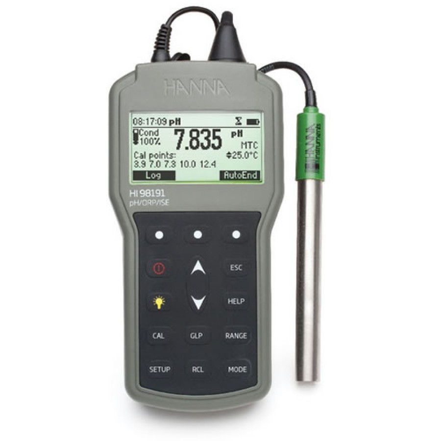 HANNA HI98191 Waterproof Portable pH/ORP/ISE Meter