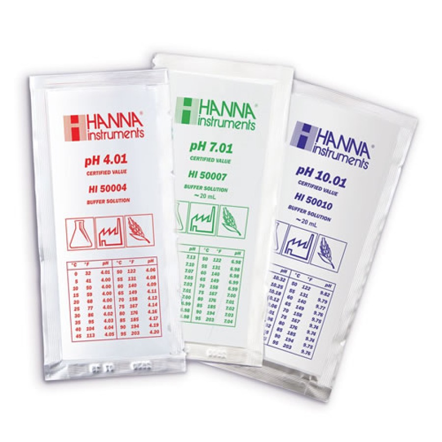 HANNA HI70007P pH 7.01 Calibration Buffer Sachets (25 x 20 mL)