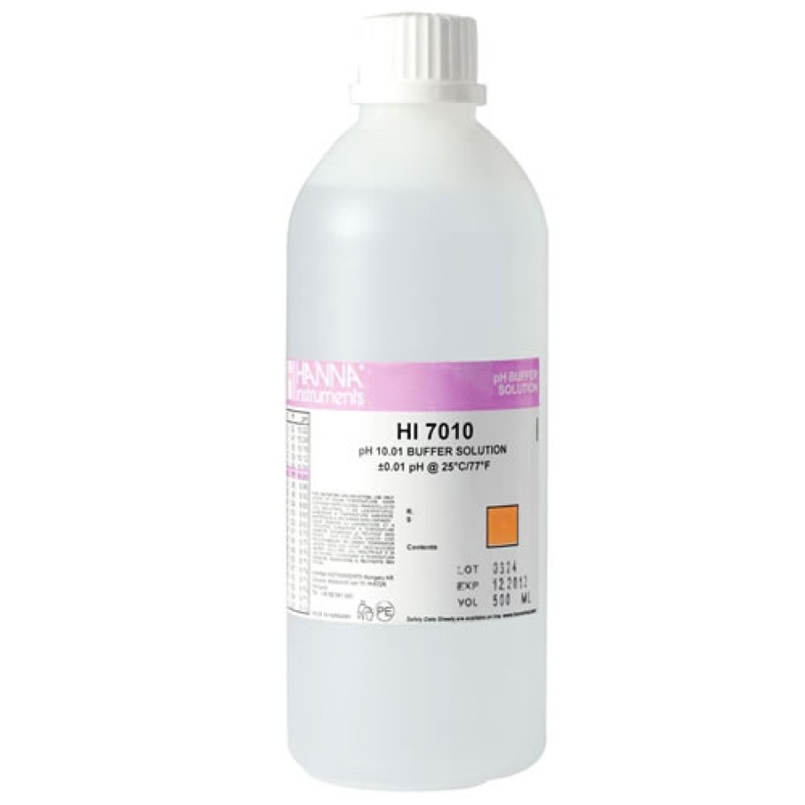 HANNA HI7010L pH 10.01 Calibration Solution (500 mL)