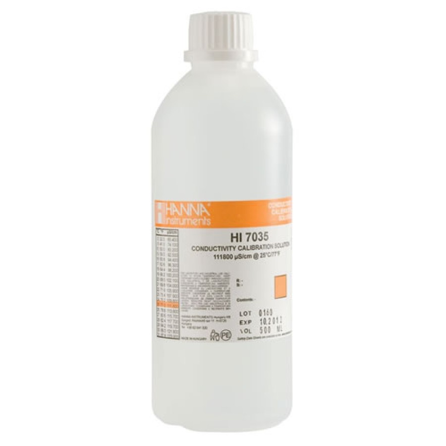 HANNA HI7035L 111800 µS/cm Conductivity Standard (500 mL Bottle)