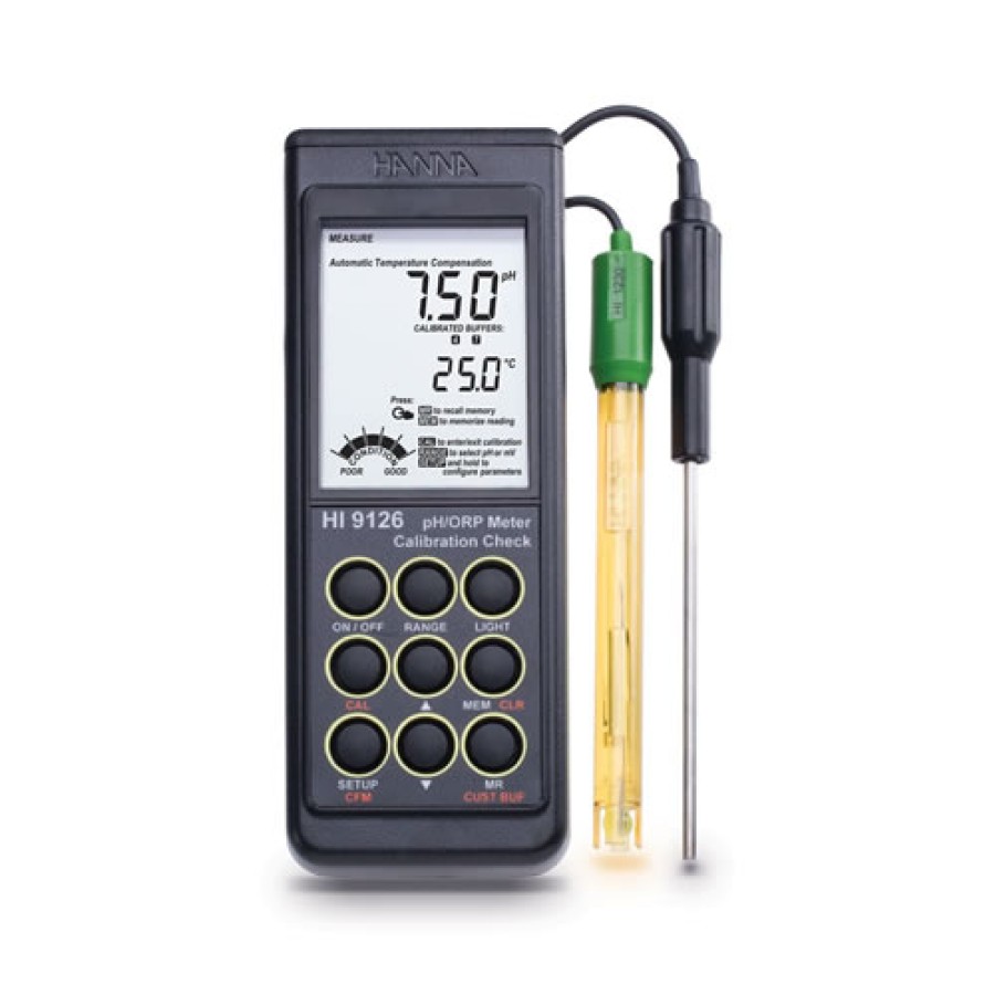 HANNA HI9126 Waterproof Portable pH/mV Meter with CAL Check™