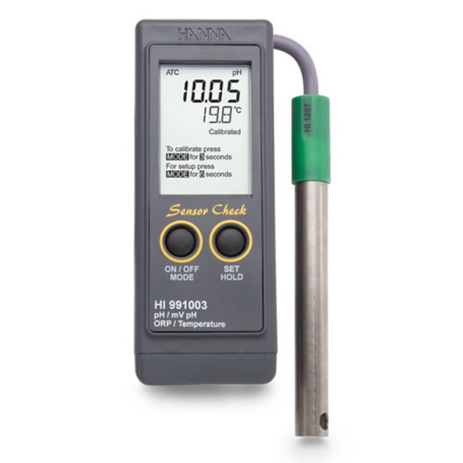 HANNA HI991003 Portable pH/pH-mV/ORP/Temperature Meter with Sensor Check