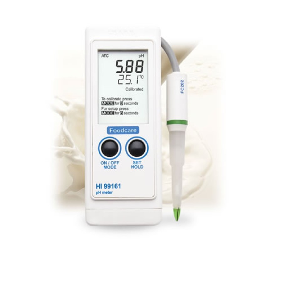 HANNA HI99161 Food and Dairy pH Portable Meter (HACCP)