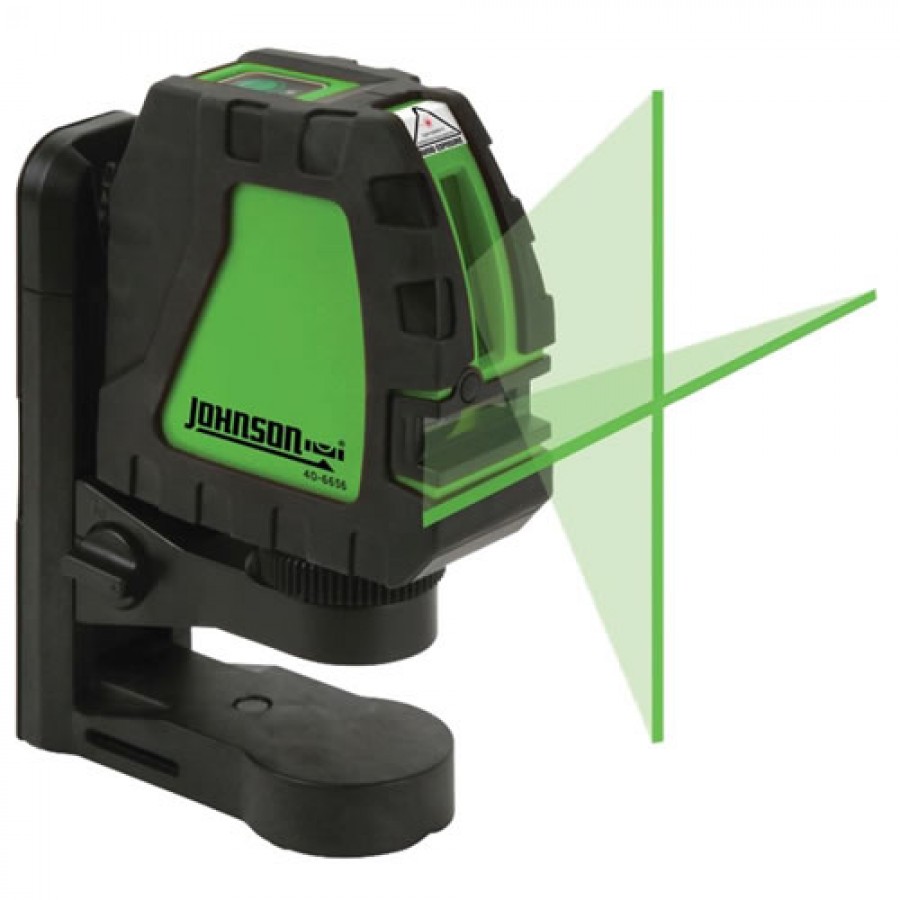 Johnson 40-6656 Self-Leveling Cross-Line Laser with GreenBrite Technology