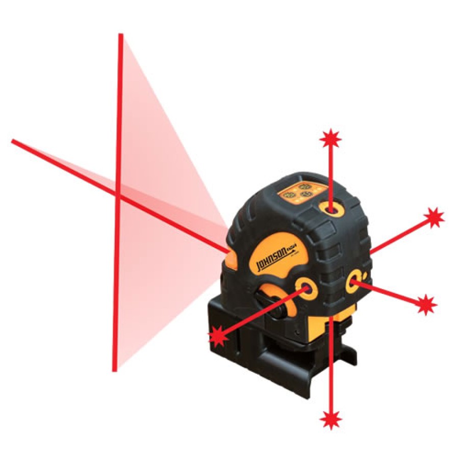 Johnson 40-6685 Self-Leveling Combination Cross-Line and 5 Beam Laser Dot
