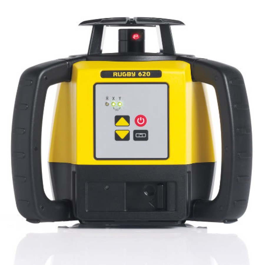 Leica Rugby 620 Laser Level With Alkaline Battery and Rod Eye 120 Receiver