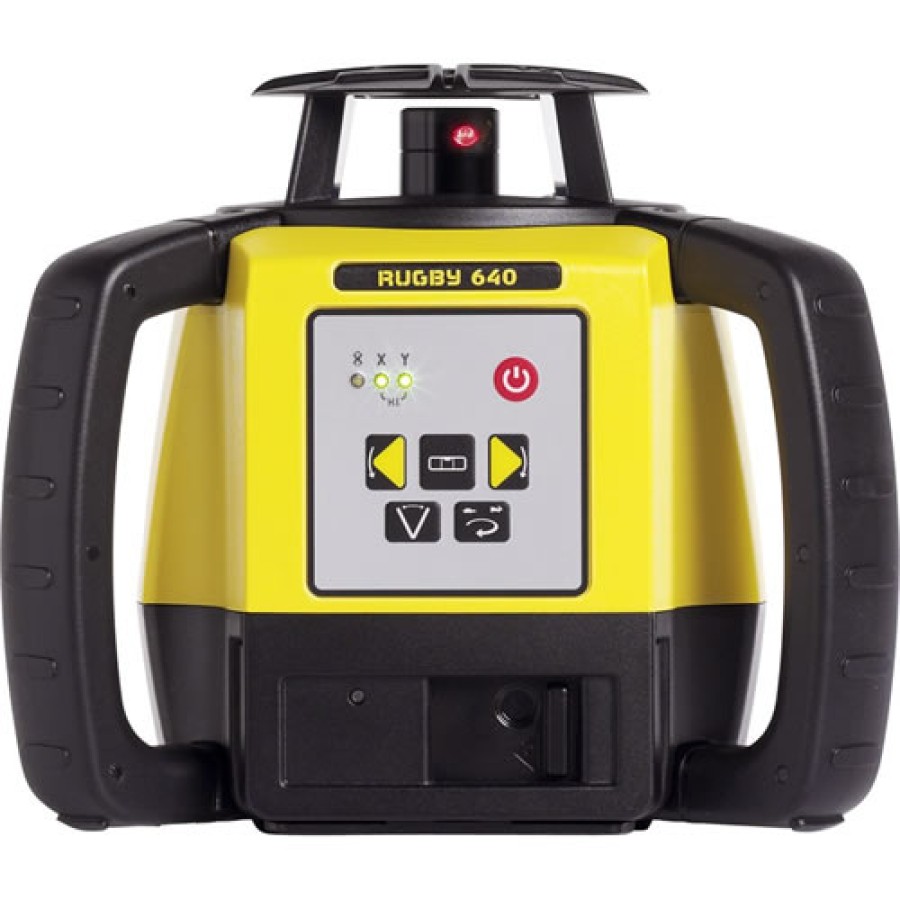 Leica Rugby 640 Laser Level With Alkaline Battery and Rod Eye 120 Receiver