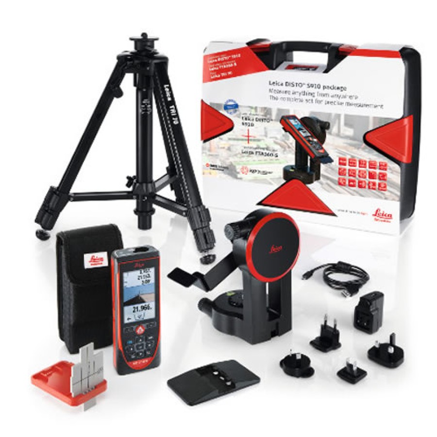 Leica Disto S910 Laser Distance Meter Pro Kit, 300m