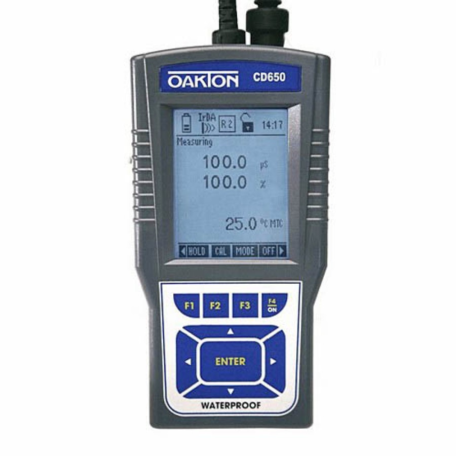  Oakton WD-35433-02 Eutech Cyberscan CD 650 Conductivity/TDS/Salinity/DO/Temperature Multiparameter