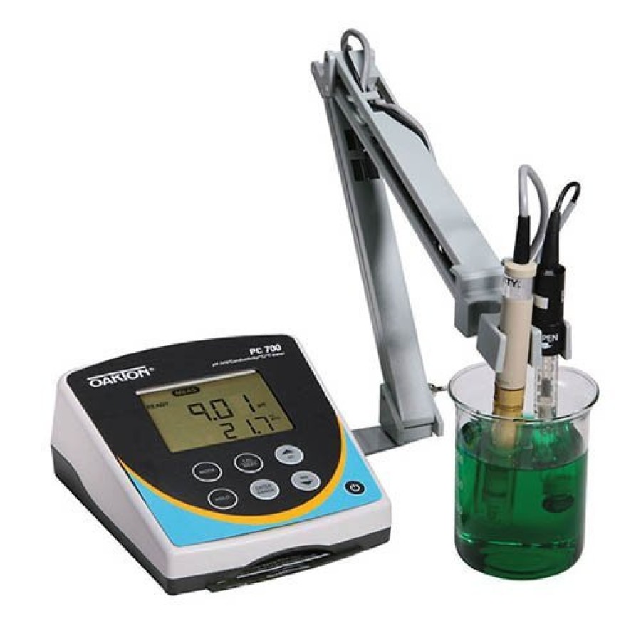 Oakton WD-35413-00 Eutech PC 700 pH/ORP/Conductivity/Temp. Multi-Parameter w/Electrode, Probe, Stand