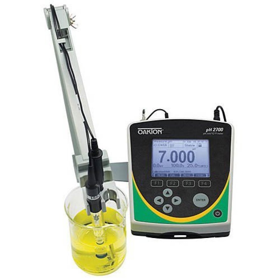 Oakton WD-35420-20 pH 2700 pH/mV/Temperature Benchtop Meter w/pH Electrode, ATC probe, Stand