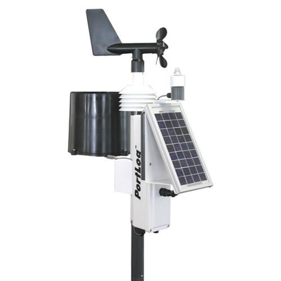 Rainwise portlog solar powered self contained remote weather station