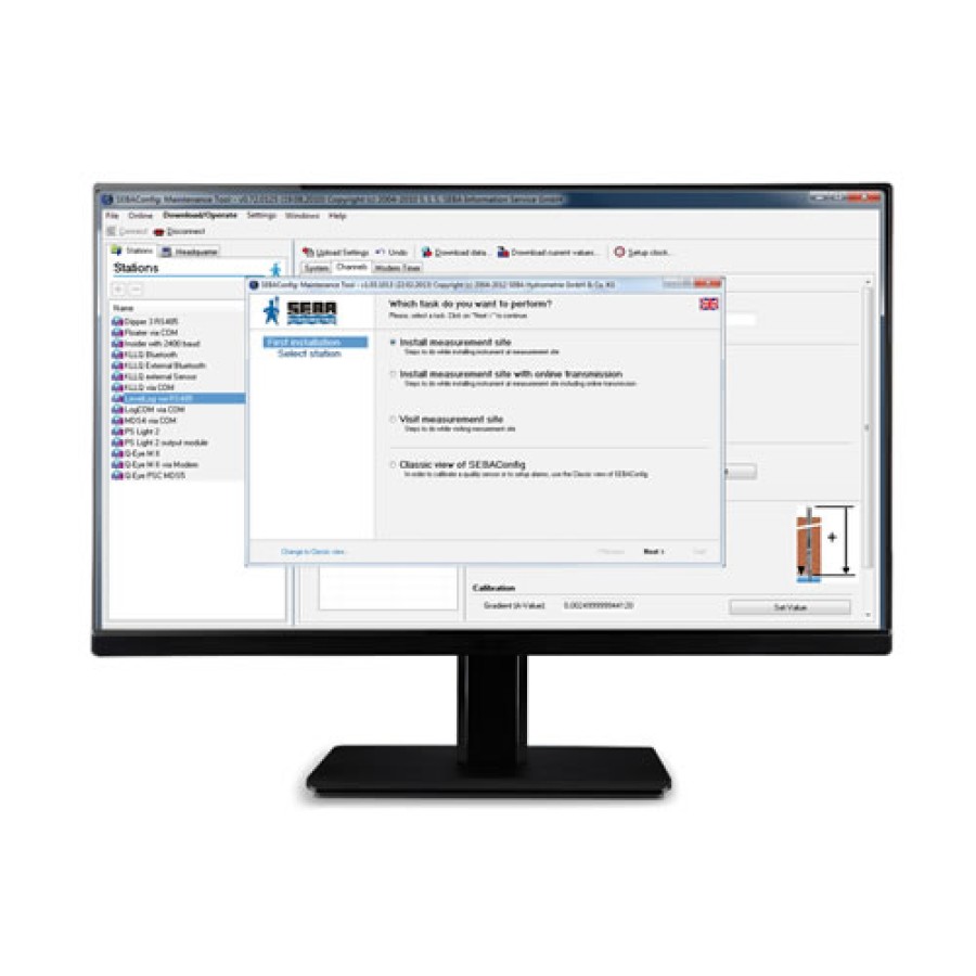 Seba Hydrometrie ConfigPC Software